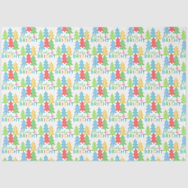 Feliz e papel de tecido brilhante (Frente )