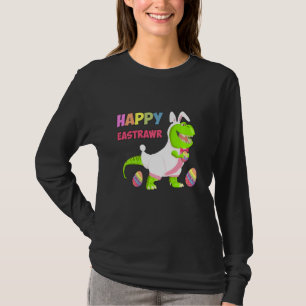 Feliz Eastrawawt Rex Kids Camisa Páscoa Dinossauro