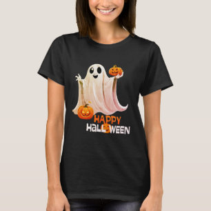 Feliz Fantasma Feliz Camiseta de Halloween