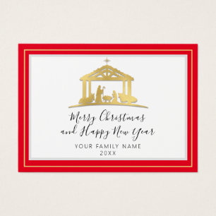 Feliz Feliz ano novo de Natal Santa Família RedGol