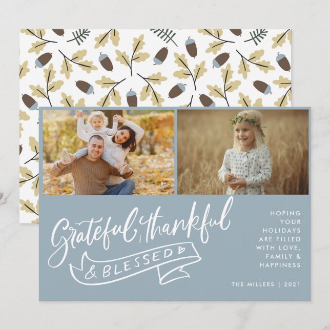 Feliz Feliz Feliz Natal da Família Abençoada (Frente/Verso)