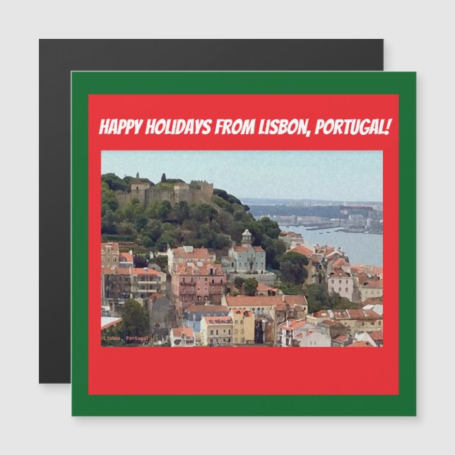 Feliz feriado de Lisboa, Portugal! (Frente/Verso)