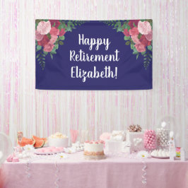 Feliz festa de aposentadoria com rosas