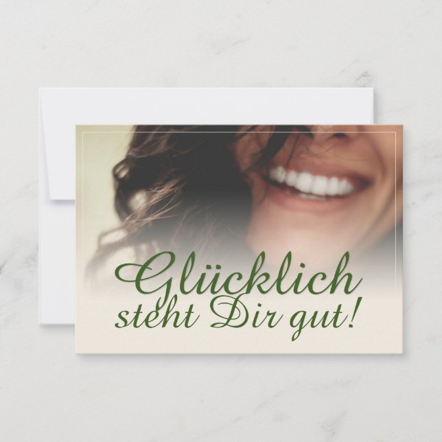 Feliz fica bem em você! (Frente)