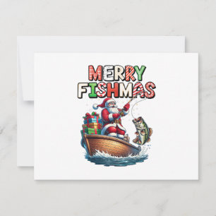 Feliz Fishmas Papai Noel Amantes de Pesca Fun Dive