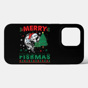 Feliz Fishmas Peixe Pai Pescador Natal