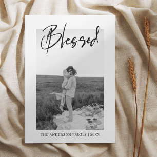 Feliz Foto da Família de Ação de Graças   Abençoad