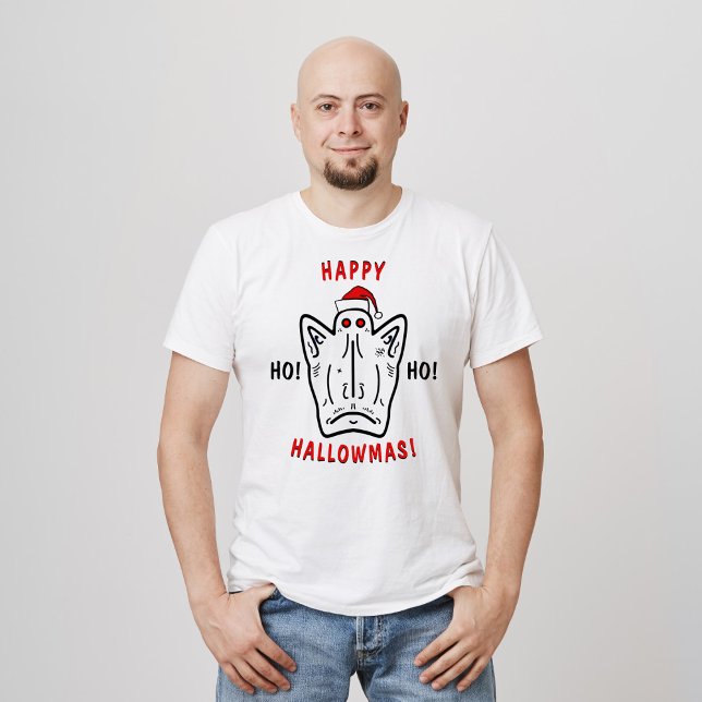 Feliz HalloMas (Halloween + X-Mas)! v1 T-Shirt (Criador carregado)