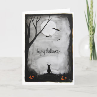 Feliz Halloween - cartão de boas-vindas