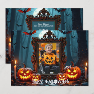🎃 Feliz Halloween Cartão de Foto Personalizado