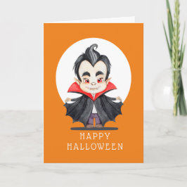 Feliz Halloween - Cartão de Vampiro