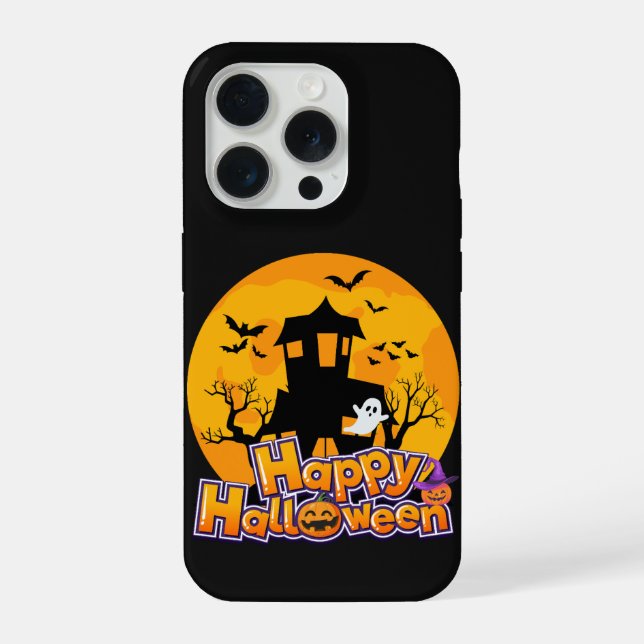 Feliz Halloween Casa Assombrada Lua (Verso)