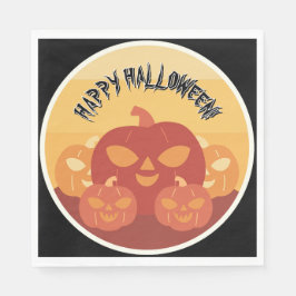 Feliz Halloween! Guardanapos de papel de abóboras