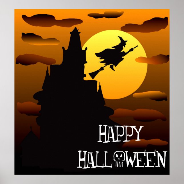 Feliz Halloween Hauneen House Poster 2 (Frente)