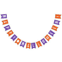Feliz Halloween Laranja e Bandeira do Fantasma Rox