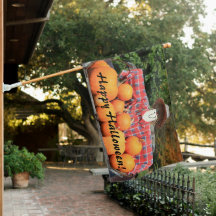 Feliz Halloween Scarecrow e Pumpkins