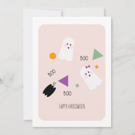Feliz Halloween Sprinkles de Fantasma Fofo Cartão