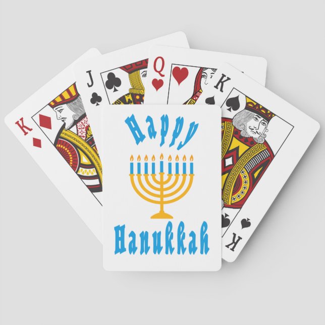 Feliz Hanukkah Cartas de baralho (Verso)