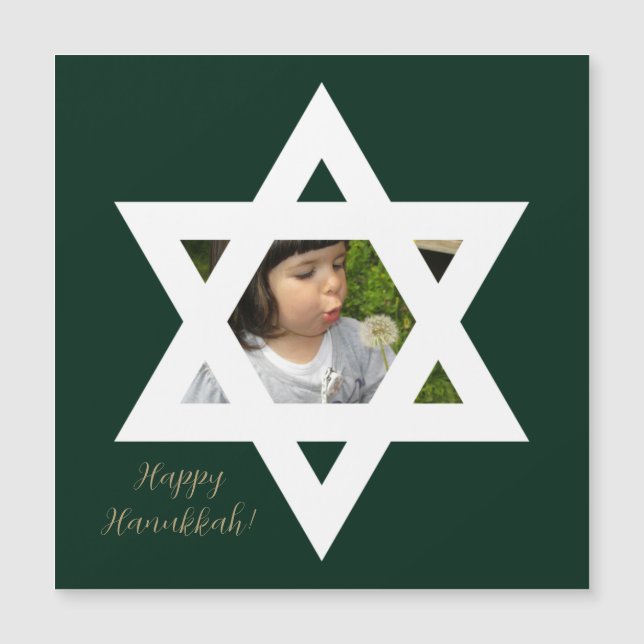 Feliz Hanukkah Foto Fofa (Frente)