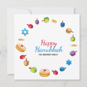 Feliz Hanukkah Foto Moderna Dreidel Nome da Estrel