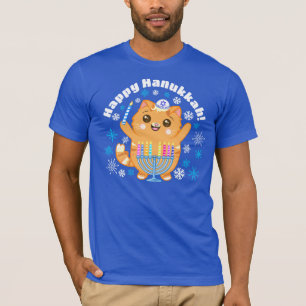 Feliz Hanukkah, Hanucat Menorah T-Shirt
