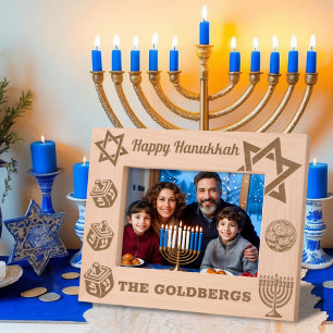 Feliz Hanukkah Menorah, Dreidel, Nome Personalizad