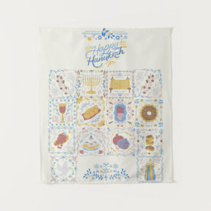 Feliz Hanukkah Tapeçaria