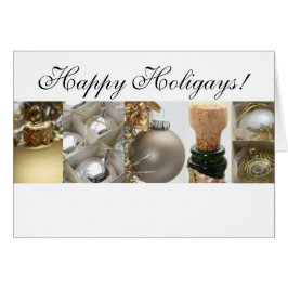 Feliz Holigays Cartão de Natal LGBT