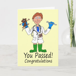 Feliz Homem Acabou De Passar Cartão De Exame Médic