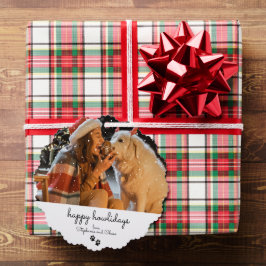 Feliz Howlidays Mínima Marca de Presente de Natal