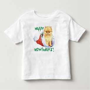 Feliz Howlidays Pomeraniana T-Shirt