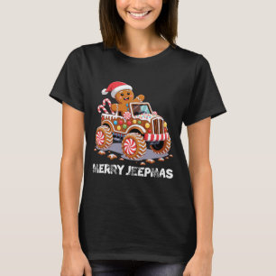 Feliz Jeepmas Luz Feia de Rena Natal Camisa de Man