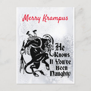 Feliz Krampus - Cartão de Saudação