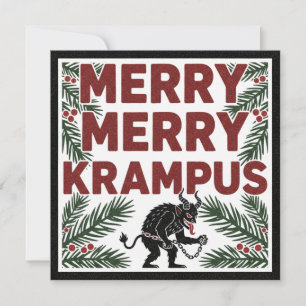 Feliz Krampus Divertido Irreverente Natal Estranho