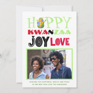 Feliz Kwanzaa Foto Saudação Cartão Amor Joy Paz