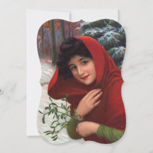 Feliz Mistletoe Maiden Convite