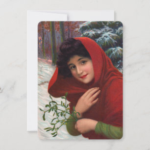 Feliz Mistletoe Maiden Convite