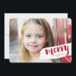 Feliz moderna - Letra Pincel Cartão com fotos Feri<br><div class="desc">Uma saudação moderna de "feliz'' é a frente e o centro dessa design que incorpora texto escrito em pincel e sotaque pintado para um olhar contemporâneo que é único. Envie uma saudação memorável para a família e amigos com este cartão com fotos que apresenta uma imagem de grande tamanho da...</div>