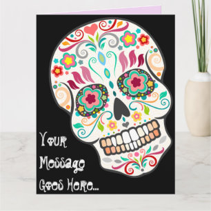 Feliz Muertos - cartão GRANDE feito sob encomenda