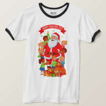 FELIZ NATAL 2525 CAMISA MASCULINA BÁSICA DE GOLA A