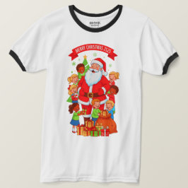 FELIZ NATAL 2525 CAMISA MASCULINA BÁSICA DE GOLA A