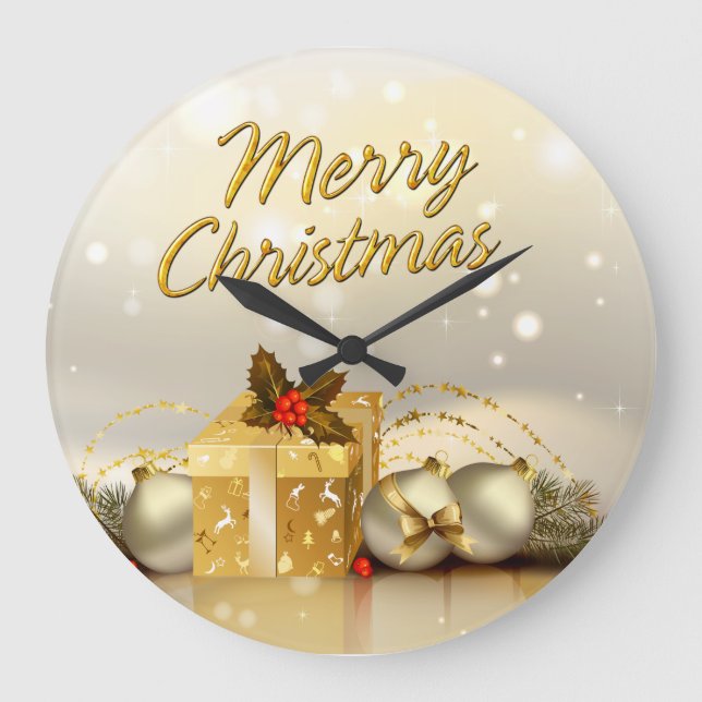 Feliz Natal 29 Opções de Relógio de Parede (Frente)