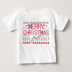 "Feliz Natal a Todos" Baby Tee de Suéter Feio