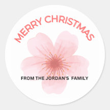 Feliz Natal, adesivos da família Jordan