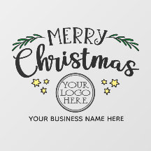 Feliz Natal adicione seu logotipo e nome da empres
