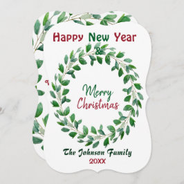 Feliz Natal Aquarela Novo Ano Terra Verde