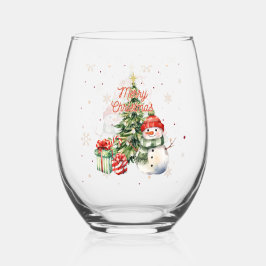 Feliz Natal Árvore Snowman e Presentes