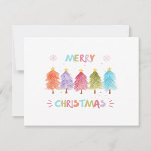 Feliz Natal Árvores Coloridas Essencial