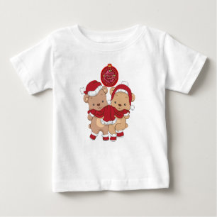 : Feliz Natal Bebê Bela Jersey T-Shirt