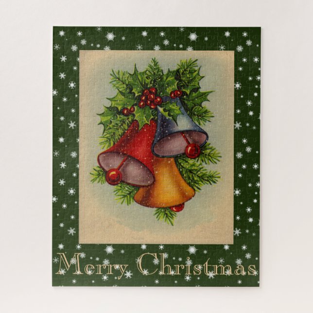 Feliz Natal Bells Quebra-cabeça (Vertical)
